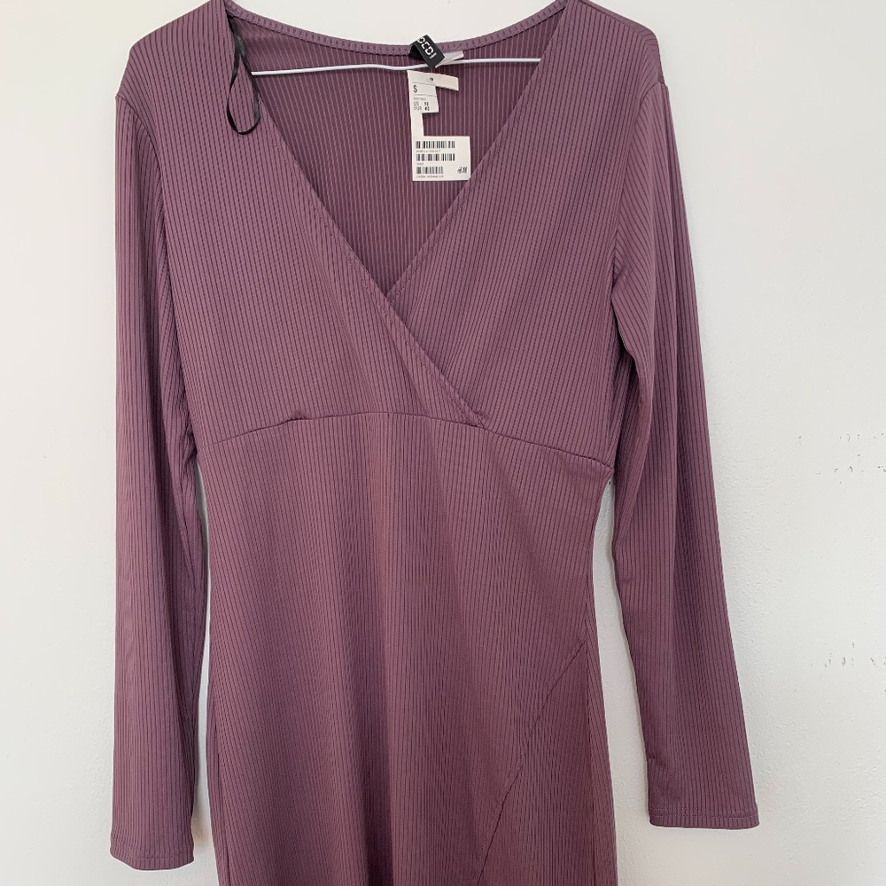 Purple fitted Dress